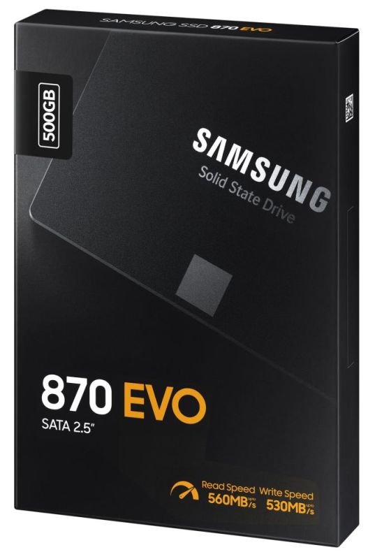 Накопитель SSD  500GB Samsung 870 EVO 2.5" SATAIII MLC (MZ-77E500B/EU)