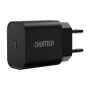 Сетевое зарядное устройство Choetech (1USBх3A) Type-C PD20W Charger Black (Q5004-EU)