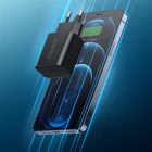 Сетевое зарядное устройство Choetech (1USBх3A) Type-C PD20W Charger Black (Q5004-EU)