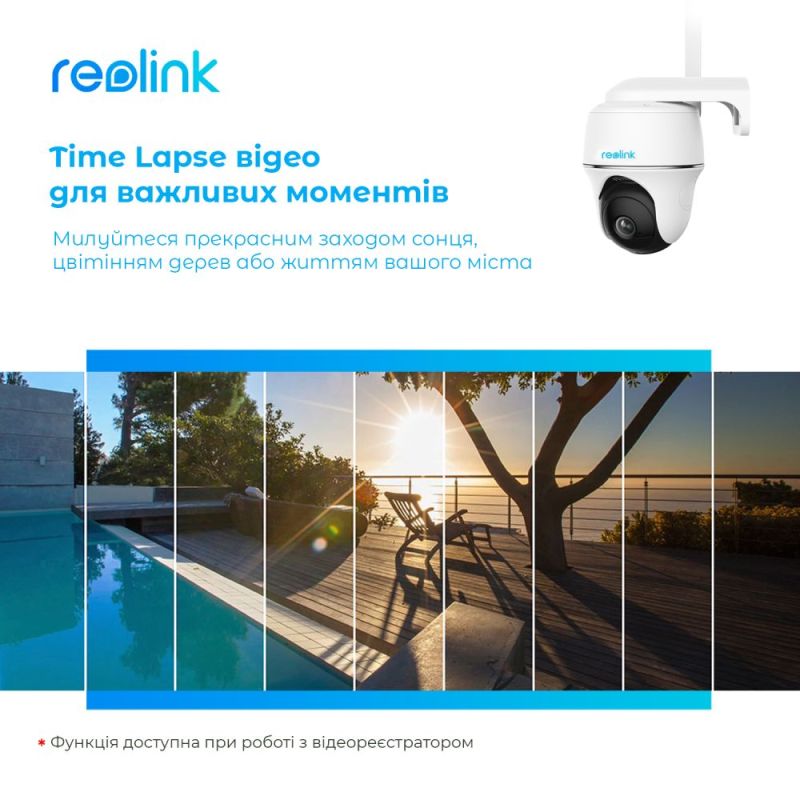 IP-камера Reolink Go PT Plus без сонячної панелі (Go PT Plus без солнечной панели)