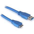 Кабель ATcom USB 3.0 AM/MicroBM 0,8 м blue (12825)