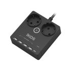 Сетевой фильтр-удлинитель IKOS F25S-CU Black (0006-CEF)