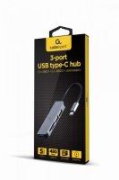Концентратор USB Type-C Cablexpert 1хUSB3.1, 2хUSB2.0, кардридер, металл, Grey (UHB-CM-CRU3P1U2P2-01)