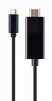 Кабель Cablexpert USB Type-C - HDMI (M/M), 2 м, чорний  (A-CM-HDMIM-01)
