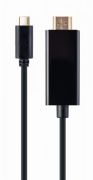 Кабель Cablexpert USB Type-C - HDMI (M/M), 2 м, черный (A-CM-HDMIM-02)