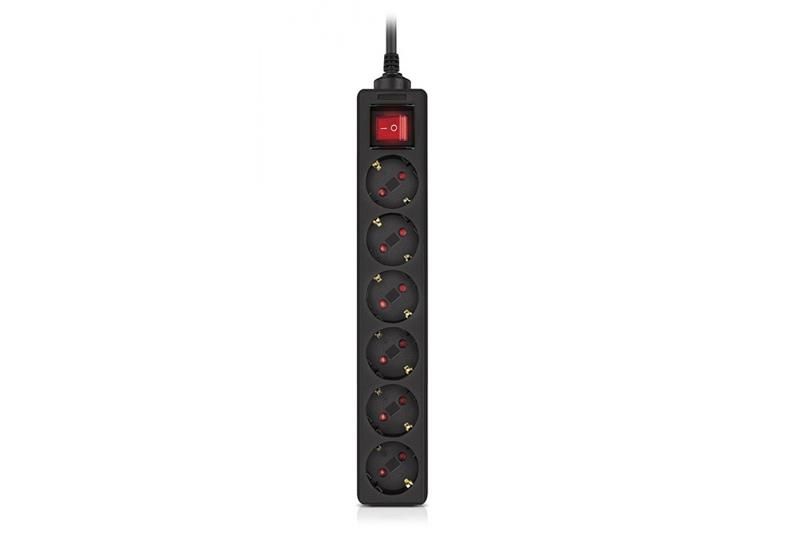 Фильтр питания REAL-EL RS-6 Protect M 3м Black (EL122300034)