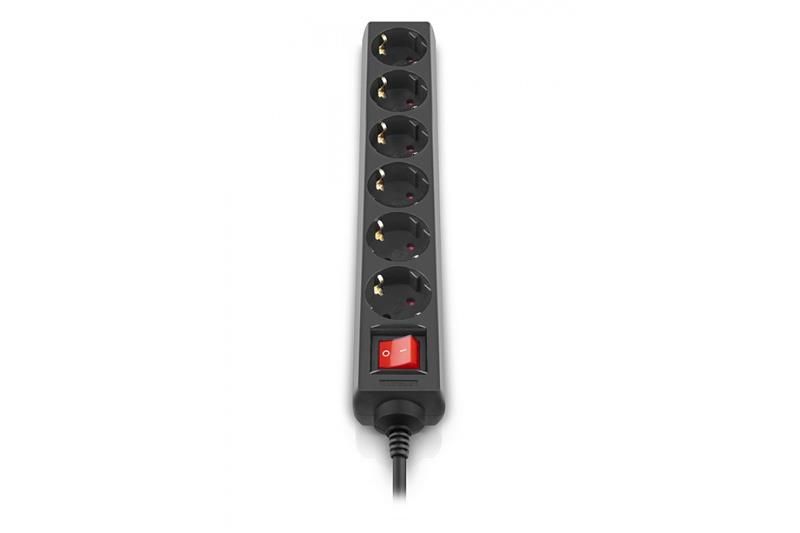 Фильтр питания REAL-EL RS-6 Protect M 3м Black (EL122300034)