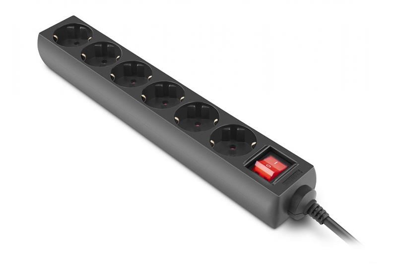 Фильтр питания REAL-EL RS-6 Protect M 3м Black (EL122300034)
