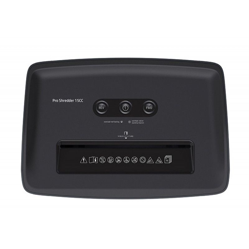 Знищувач документів HP Pro Shredder 15CC, A4, 80g х 15 листів, 4*35, 20 л., P-4 (2811)