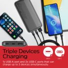 УМБ Energizer 10000mAh 15W, USB-А, 2хUSB-C Black (UE10050CC)