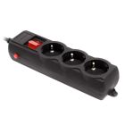 Фильтр питания Gembird Pro 3 розетки, 4.5м, черный (SPG3-G-15B-PRO)
