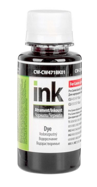 Чернила ColorWay Canon CLI-471 (Black) 100мл (CW-CW471BK01)
