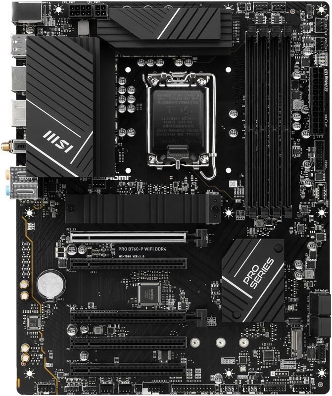 Материнская плата MSI Pro B760-P WiFi DDR4 Socket 1700 (PRO B760-P WIFI DDR4)