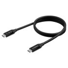 Кабель Edimax UC4 V2 USB Type-C - USB Type-C (M/M), Thunderbolt 3, 240 W, 20 V, 5 A Max, 1 м, Black (UC4-010TB) (UC4-010TB V2)