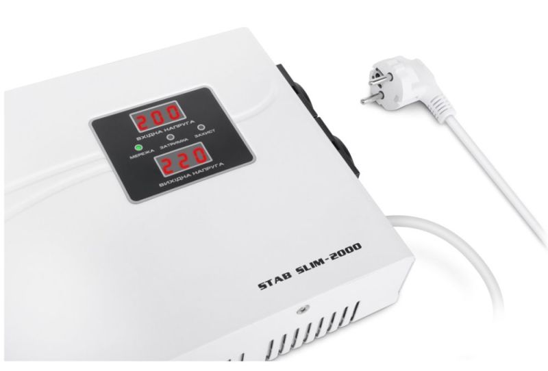 Cтабілізатор REAL-EL STAB SLIM-2000 White (EL122400008)