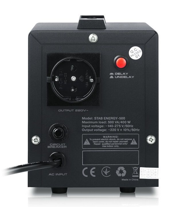 Стабилизатор REAL-EL Stab Energy-500 Black (EL122400011)