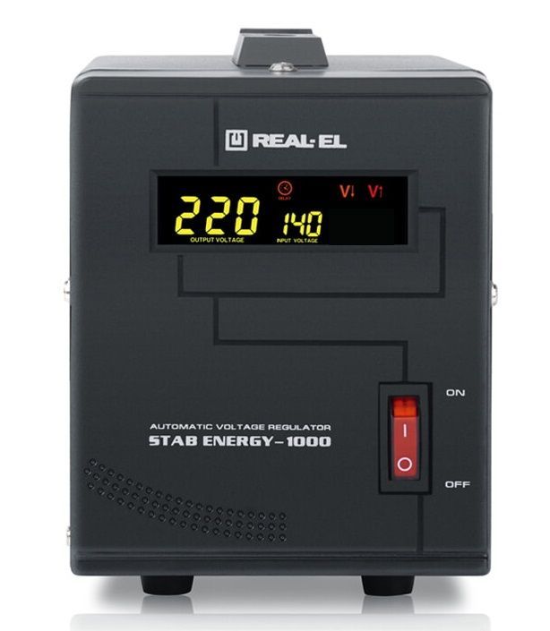 Стабілізатор REAL-EL Stab Energy-1000 Black (EL122400012)