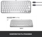Клавиатура беспроводная Logitech MX Keys Mini For Mac Minimalist Wireless Illuminated Pale Grey (920-010526)