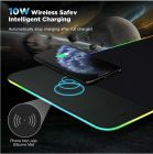 Коврик для мыши с беспроводным зарядным устройством Choetech RGB Illuminated 15W Wireless Charging Mouse Pad (T543-F)