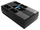 ИБП NJOY (UPCSBLS680TTOAZ01B), Lin.int., 8 x Schuko, USB, LCD, пластик (Token 800)