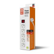 Фільтр живлення СolorWay 5 розеток, 3м, White (CW-PSEA53W)