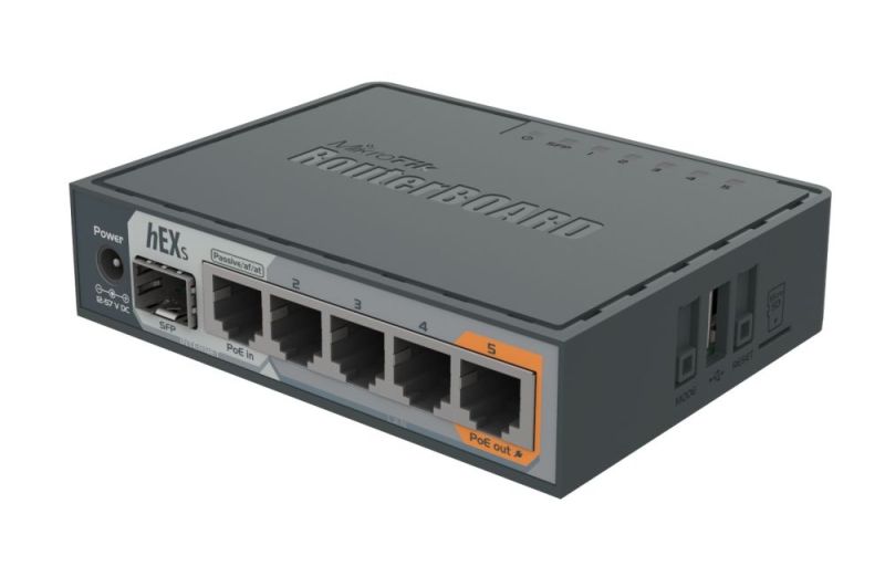 Маршрутизатор MikroTik RouterBOARD hEX S (RB760iGS)