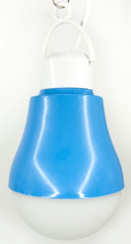 USB-світильник з LED-лампочкою Dengos, шнур ~1м, 5V, 5W, Blue (LED-BULB-5V5W-BLUE)