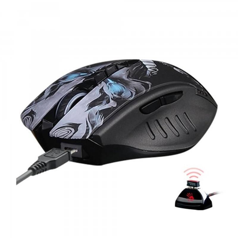 Миша бездротова Bloody R80 Plus (Skull) Black (R80 Plus Bloody (Skull))
