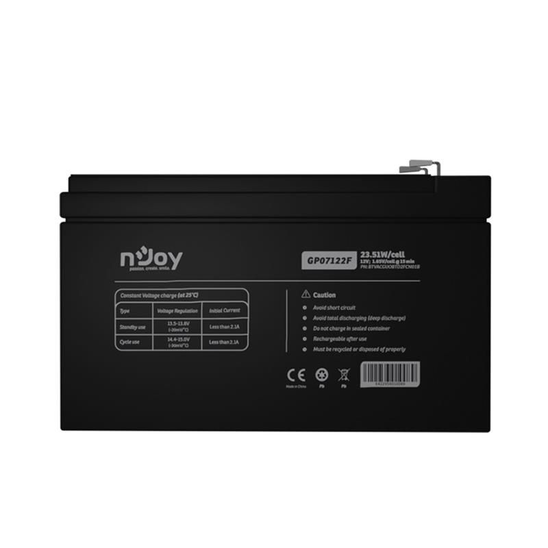 Акумуляторна батарея Njoy 12V 7AH (BTVACGUOBTD2FCN01B) AGM (GP07122F)