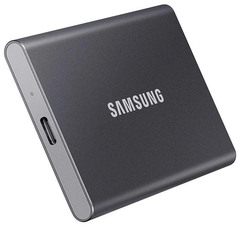 Накопитель внешний SSD 1TB Samsung T7 Titan Gray (MU-PC1T0T/WW)