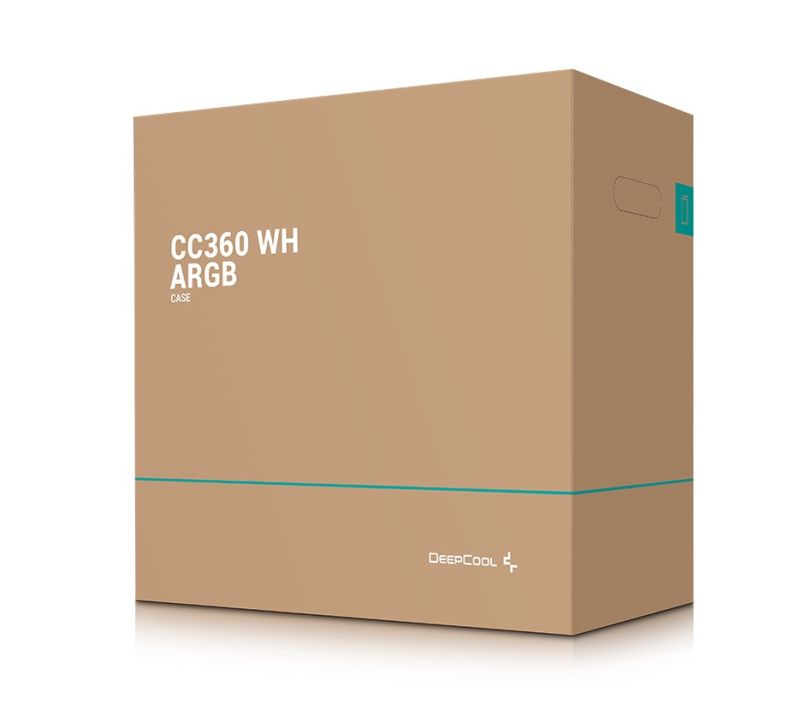 Корпус DeepCool CC360 White ARGB без БП (R-CC360-WHAPM3-G-1)