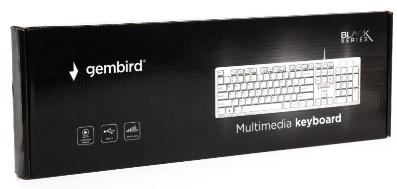 Клавиатура Gembird Ukr White (KB-MCH-03-W-UA)