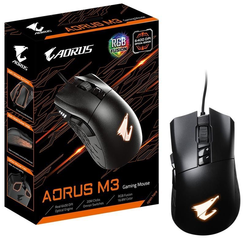 Мышь Gigabyte Aorus M3 RGB Black_акция (AORUS M3_акция)