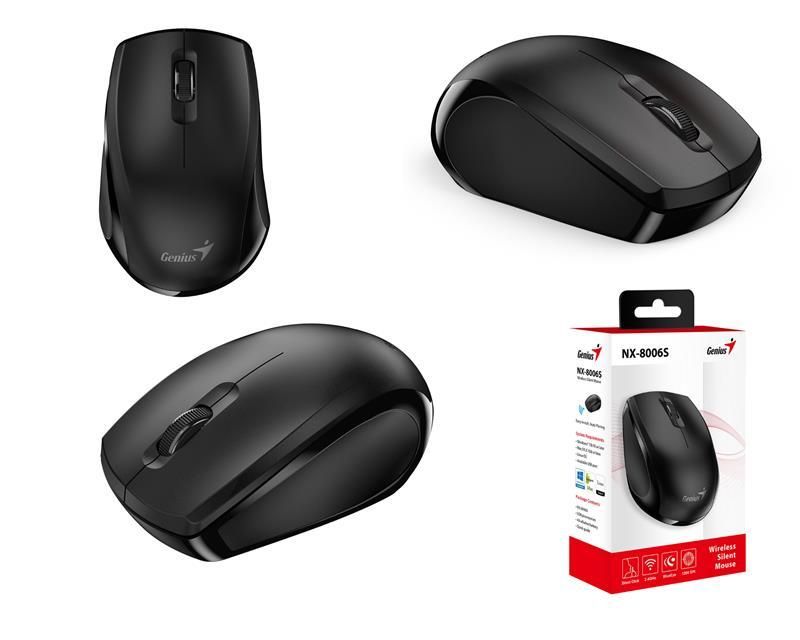 Мышь беспроводная Genius NX-8006S Silent USB Black (31030024400)