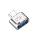 Переходник SkyDolphin OT05 Mini USB Type-C - USB (M/F), silver (SDADPT-00030)