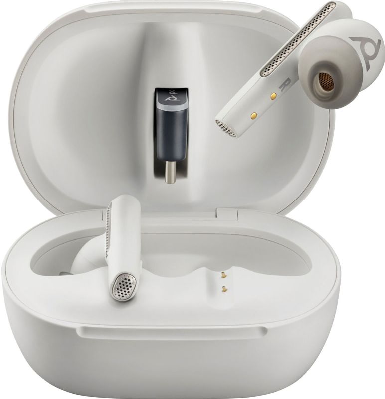 Навушники TWS Poly Voyager Free 60+ Earbuds + BT700C + TSCHC White (7Y8G6AA)