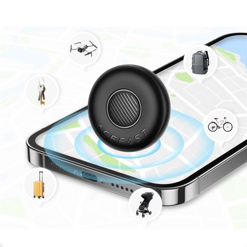 Трекер AceFast S1 button type positioning device single w silicone case (6974316285069)