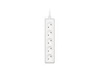 Мережевий подовжувач 2E 5XCEE7/17, 2G*1.0мм, 1.5м, white (2E-U0510M1.5)