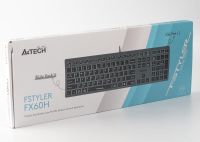 Клавіатура A4Tech Fstyler FX60H Grey White Backlit (FX60H USB (Grey) White backlit)