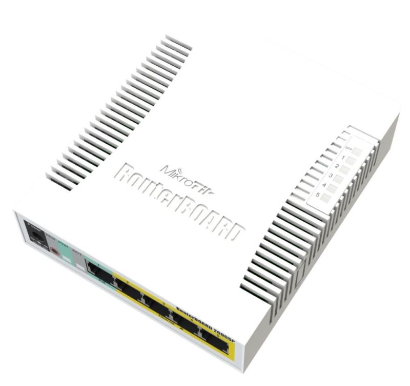 Коммутатор MikroTik (RB260GSP) (CSS106-1G-4P-1S)