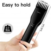 Машинка для стрижки Xiaomi + Пеньюар і ножниці (Enchen Boost Black Set)