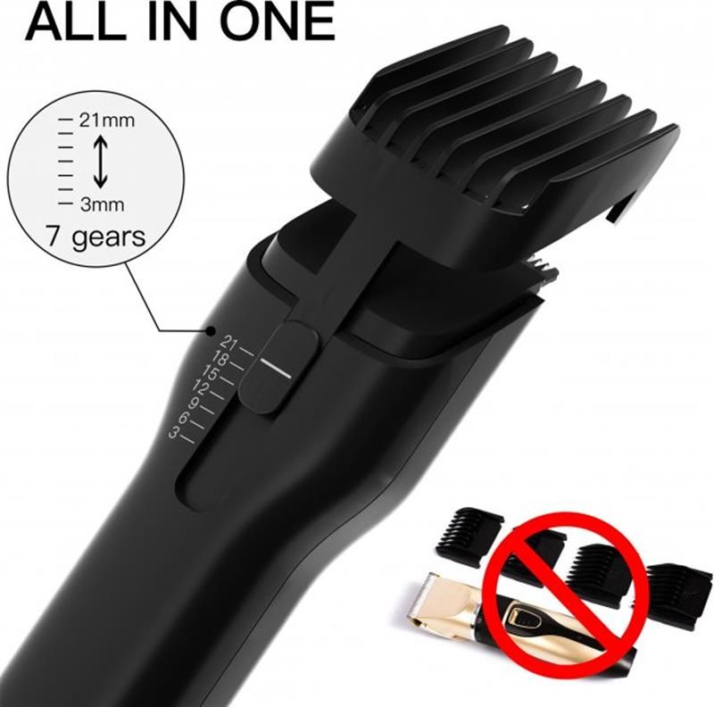 Машинка для стрижки Xiaomi + Пеньюар і ножниці (Enchen Boost Black Set)