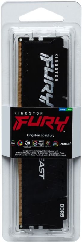 Модуль памяти DDR5 16GB/5600 Kingston Fury Beast Black (KF556C40BB-16)
