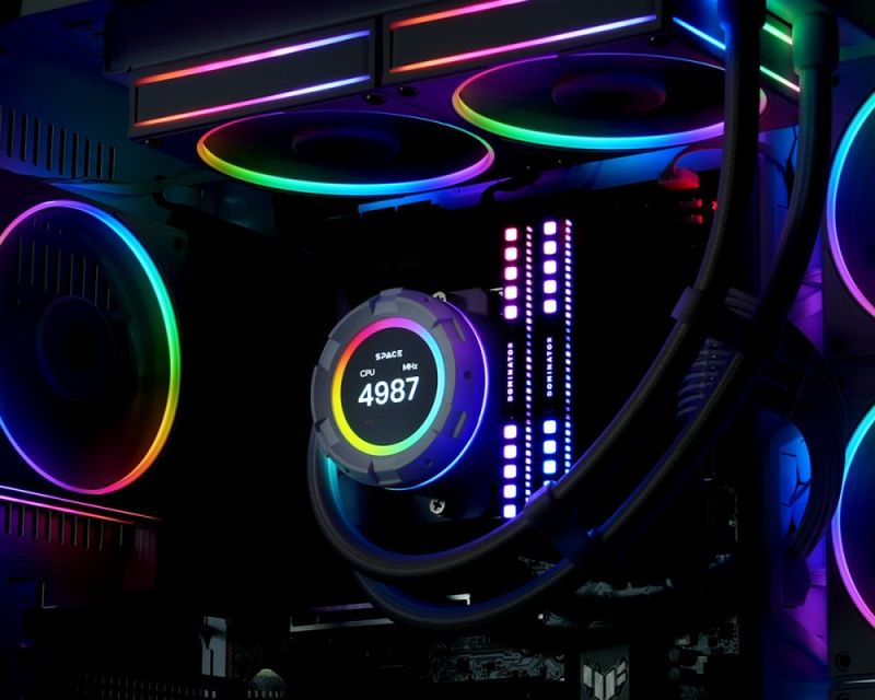 Система водяного охлаждения ID-Cooling Space LCD SL240 White (SL240 WHITE)