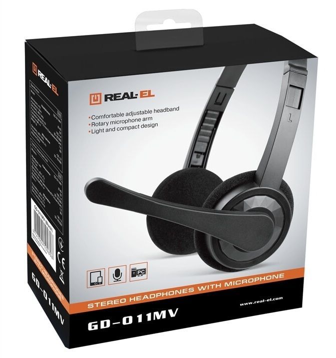 Гарнитура REAL-EL GD-011MV Black (EL124100022)