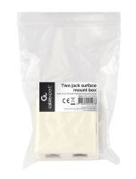 Розетка Cablexpert 2хRJ-45, Cat5Е, внешняя, белый (NCAC-HS-SMB2)