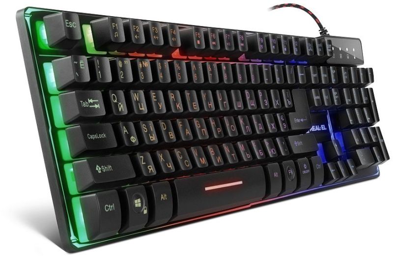 Клавиатура REAL-EL Gaming 8700 Black (EL123100015)