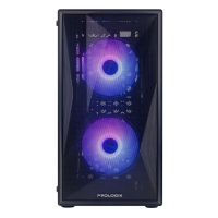 Корпус Prologix Tempered Glass&Mesh Black (E102)
