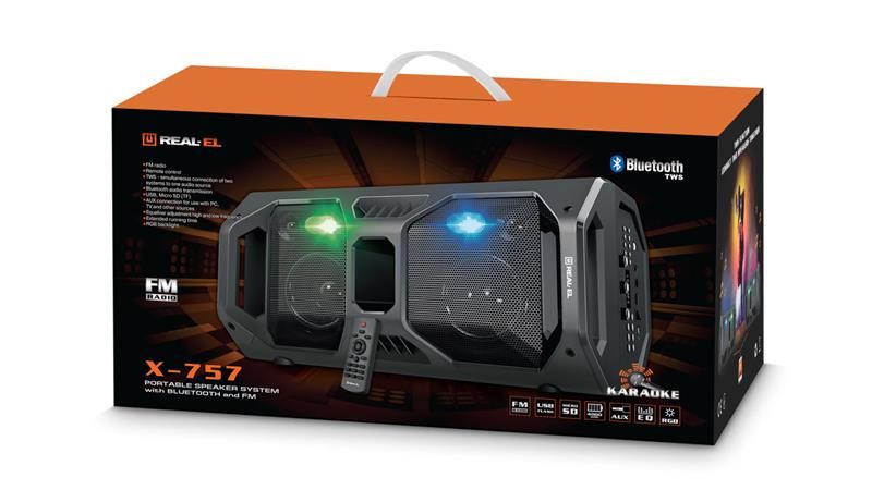 Акустична система REAL-EL X-757 Black (EL121600007)