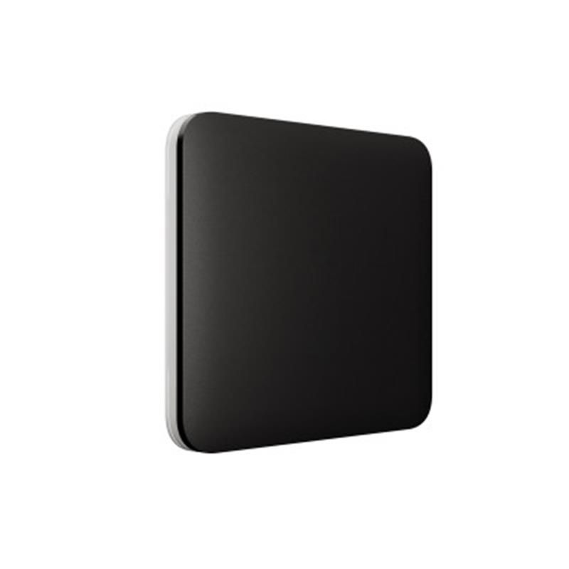 Кнопка для одноклавишного или проходного выключателя Ajax SoloButton (1-gang/2-way) Black (45117.144.BL)